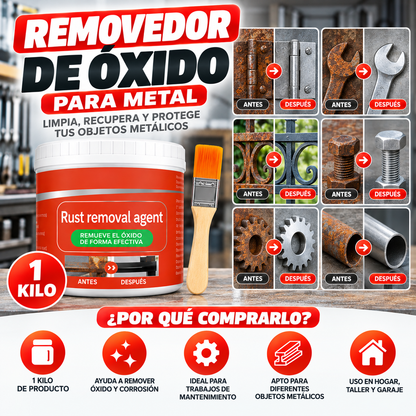 🧽 Removedor de Óxido para Metal 1 Kilo