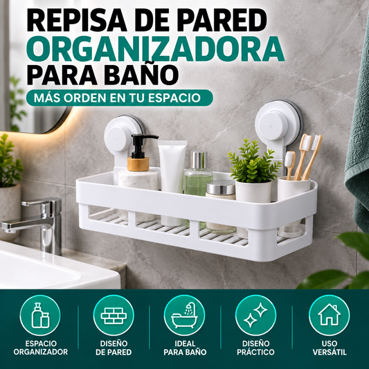 Repisa de Pared Organizadora para Baño