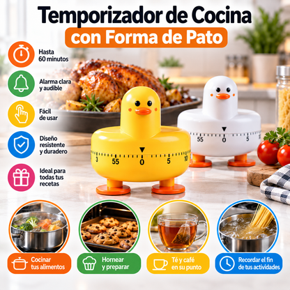 Temporizador de Cocina con Forma de Pato