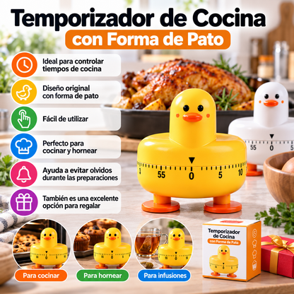 Temporizador de Cocina con Forma de Pato