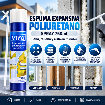 🧰 Espuma Expansiva Poliuretano Spray 750ml