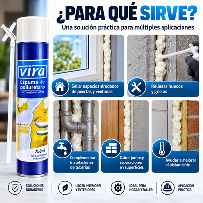 🧰 Espuma Expansiva Poliuretano Spray 750ml