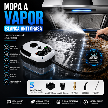 Mopa a Vapor Blanca Anti Grasa