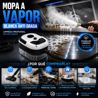 Mopa a Vapor Blanca Anti Grasa