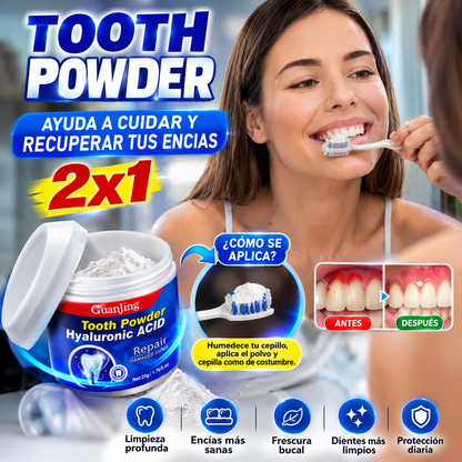 🦷 TOOTH POWDER — AYUDA A CUIDAR Y RECUPERAR TUS ENCÍAS | 2x1