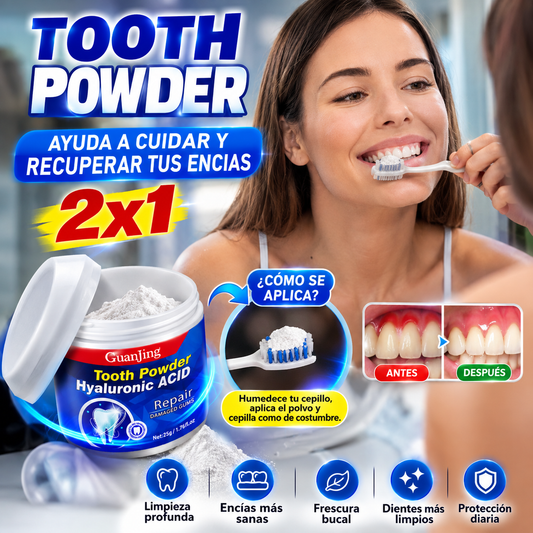 🦷 TOOTH POWDER — AYUDA A CUIDAR Y RECUPERAR TUS ENCÍAS | 2x1