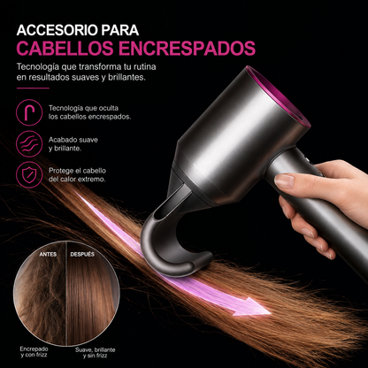 Secador De Pelo Profesional 5 En 1