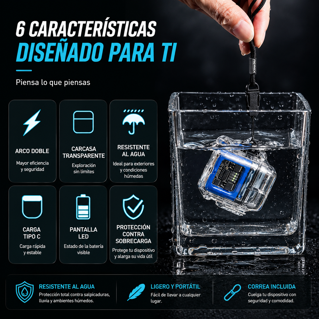 Encendedor Plasma Usb C Resistente