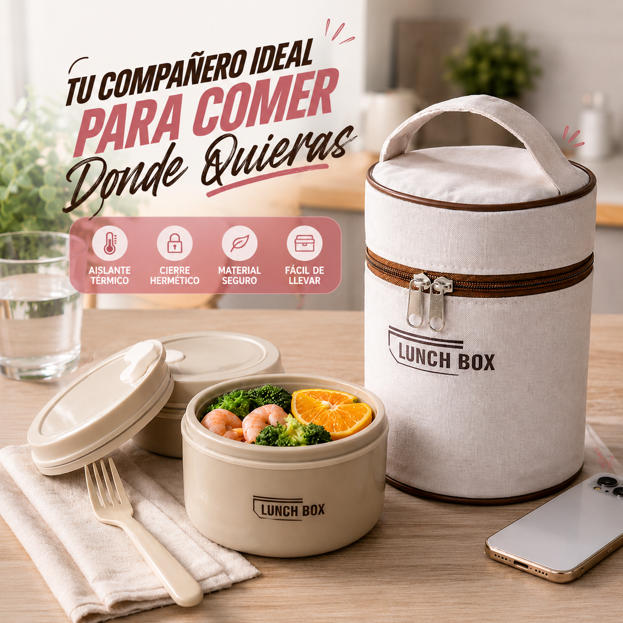 JUEGO SET LONCHERA CHIC
