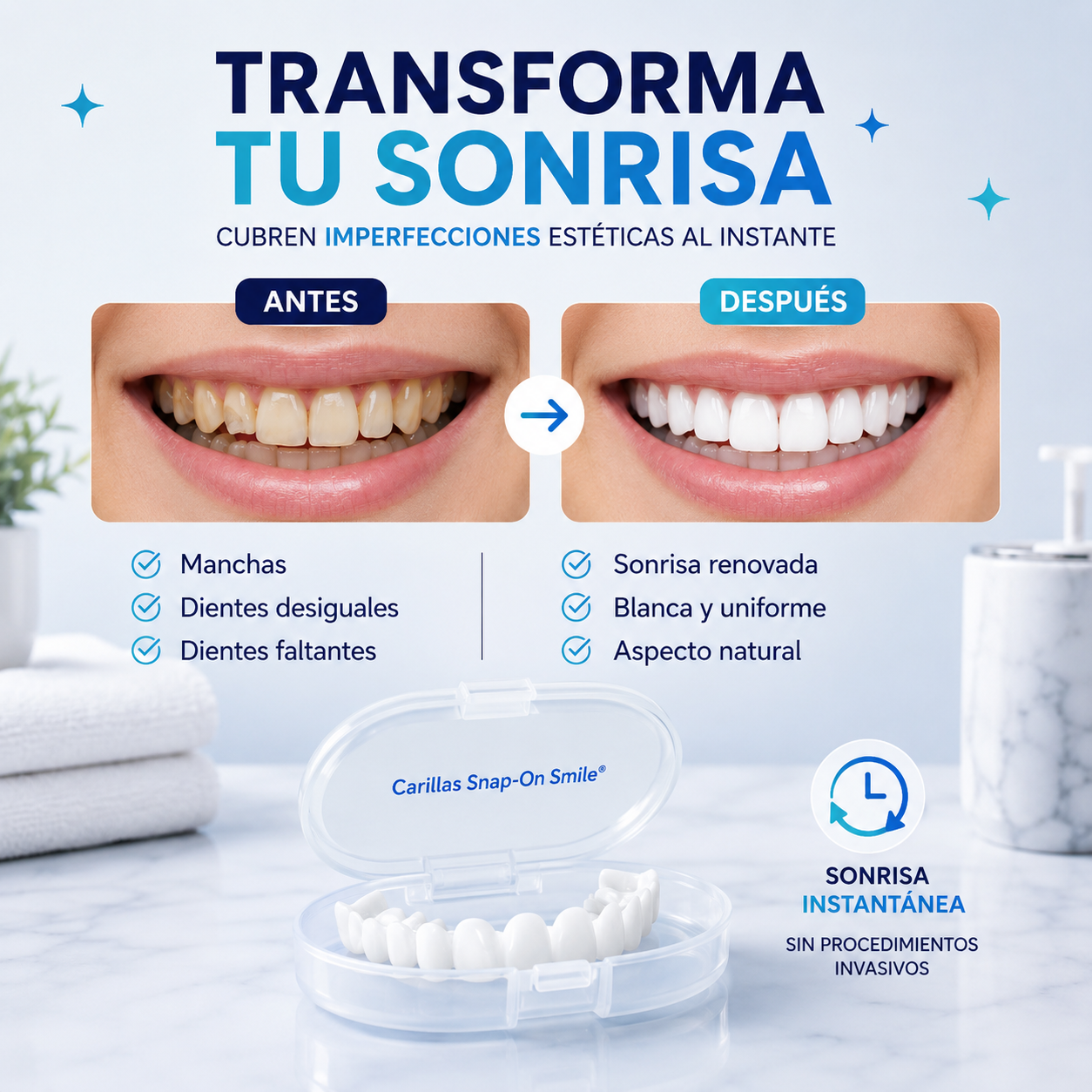 CARILLAS DENTALES SNAP-ON SMILE™