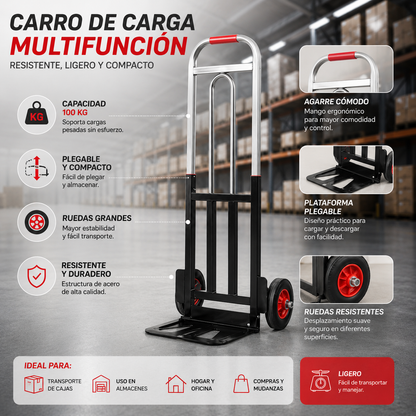 Carro Flexible Con Capacidad De 100 Kg