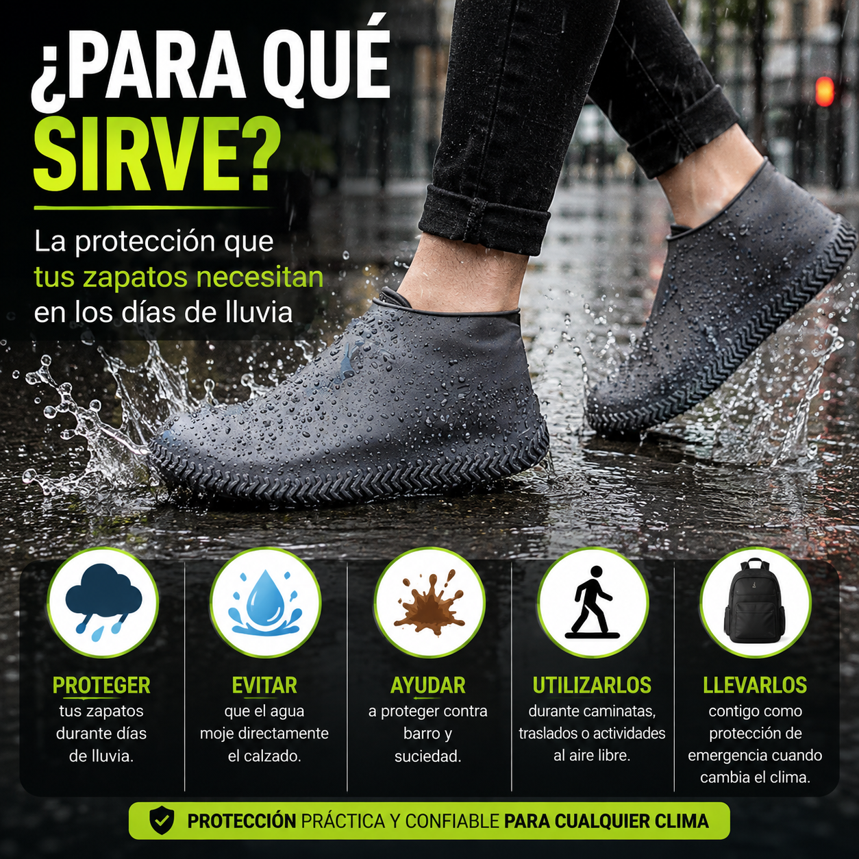 Protectores de Zapatos contra la Lluvia