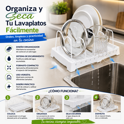 Organizador-Secador para Lavaplatos