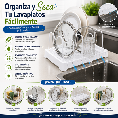 Organizador-Secador para Lavaplatos