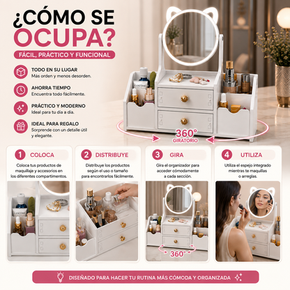 ✨ Organiza tu maquillaje y ten todo a la vista
