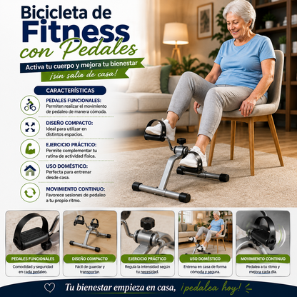 Bicicleta de Fitness con Pedales