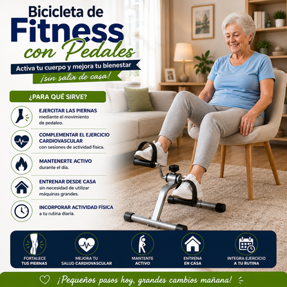 Bicicleta de Fitness con Pedales