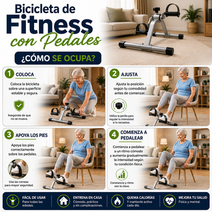 Bicicleta de Fitness con Pedales