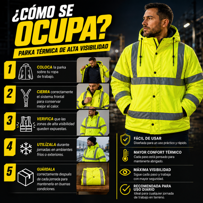 Parka Térmica de Alta Visibilidad