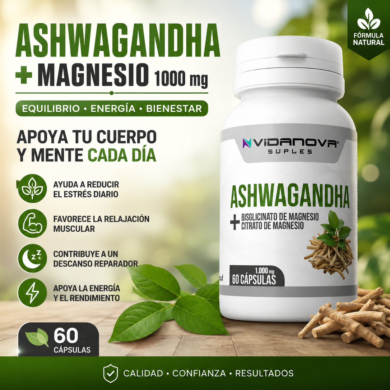 Ashwagandha + Magnesio 1000 mg