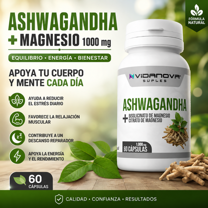 Ashwagandha + Magnesio 1000 mg