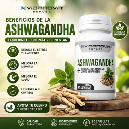 Ashwagandha + Magnesio 1000 mg