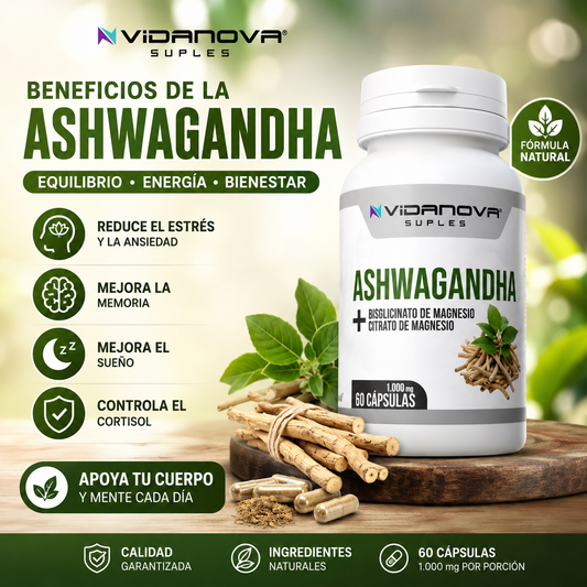 Ashwagandha + Magnesio 1000 mg
