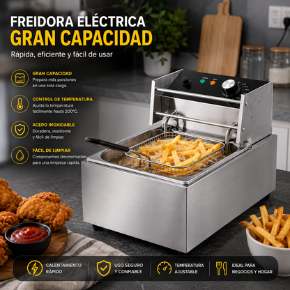 Freidora De Alta Gama 6 Litros