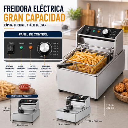 Freidora De Alta Gama 6 Litros