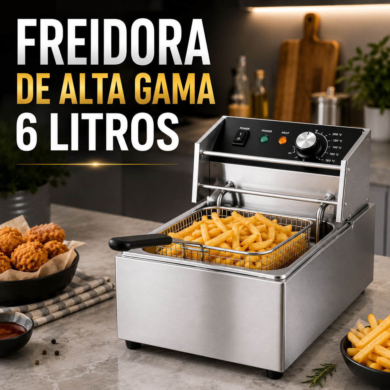 Freidora De Alta Gama 6 Litros