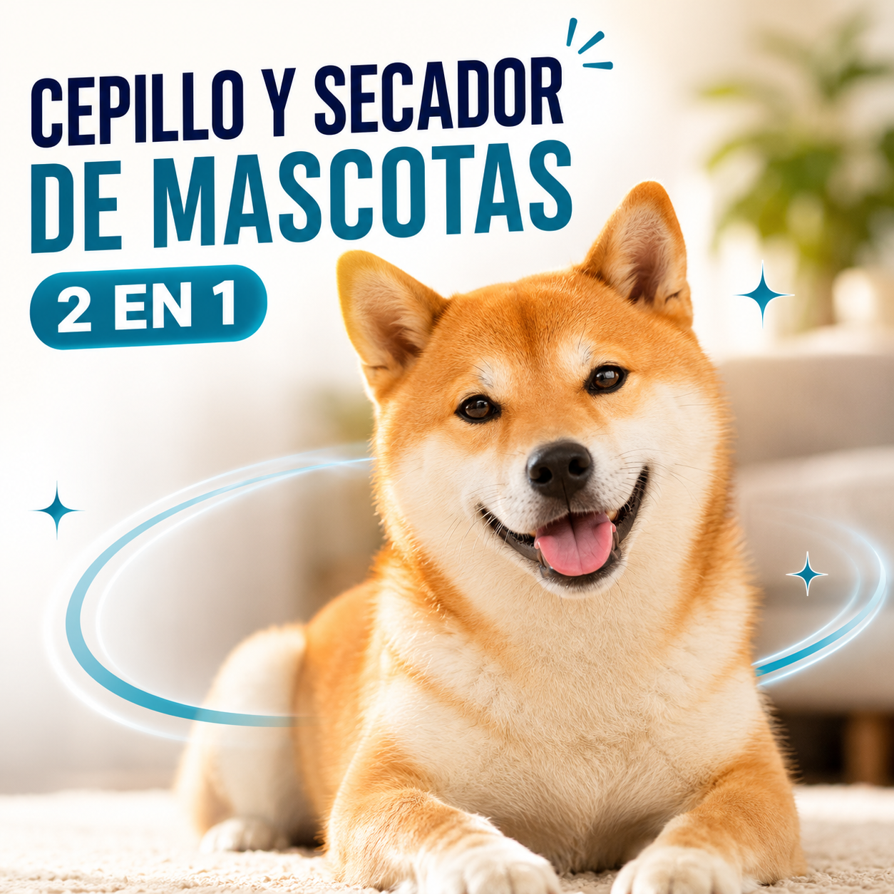 Cepillo Y Secador De Mascotas 2 En 1
