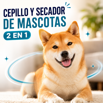 Cepillo Y Secador De Mascotas 2 En 1