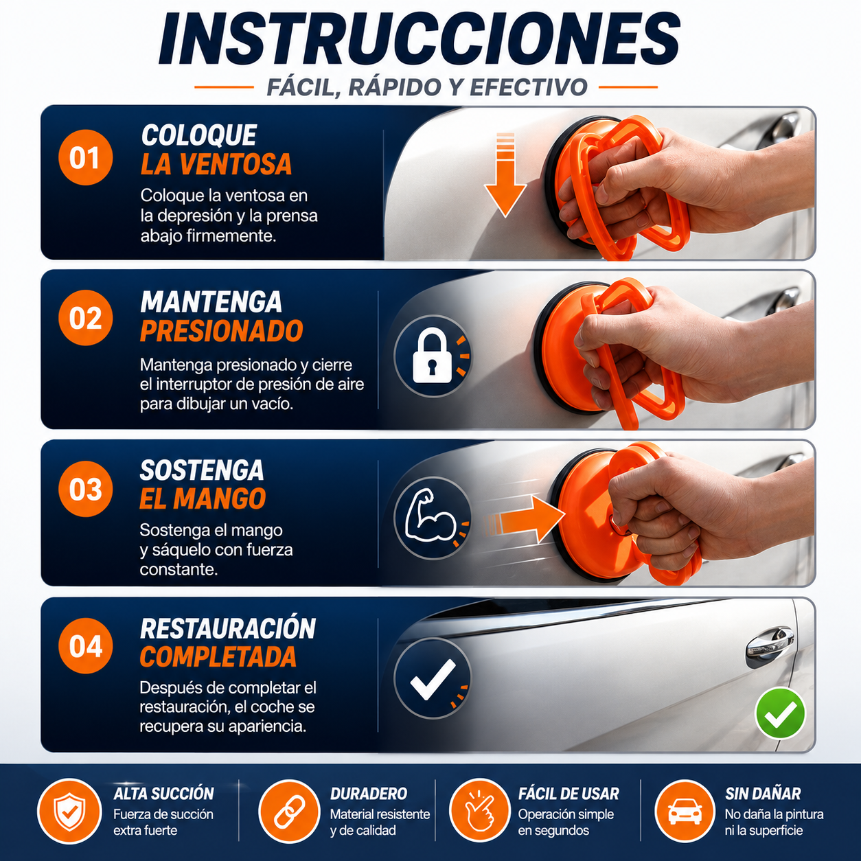 Ventosa Desabolladura Grande Para Auto