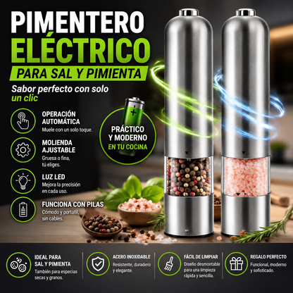 Pimentero Electrico Para Sal Y Pimienta