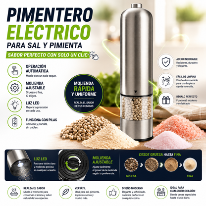 Pimentero Electrico Para Sal Y Pimienta