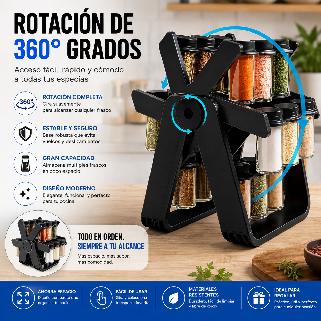ORGANIZADOR DE CONDIMENTOS Y ALIÑOS