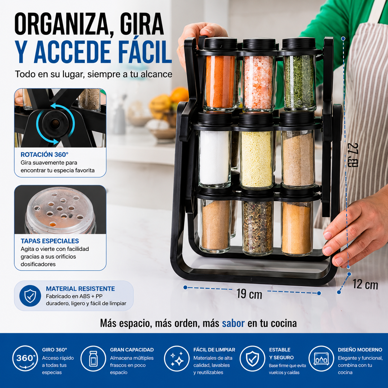 ORGANIZADOR DE CONDIMENTOS Y ALIÑOS