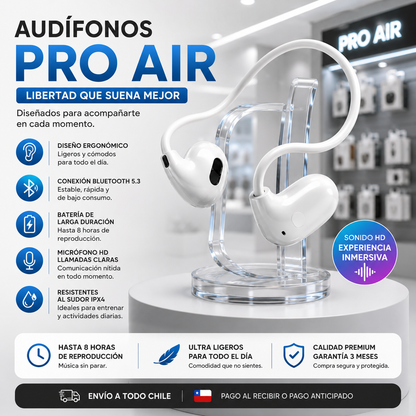 AUDIFONOS PRO AIR CONDUCCIÓN OSEA