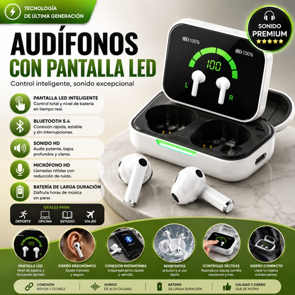 Audifonos Con Pantalla Led