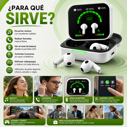 Audifonos Con Pantalla Led