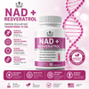 Nad + Resveratrol 1000mg Original, 60 Caps. Original Sin Sabor