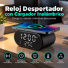 Reloj Despertador con Cargador Inalámbrico