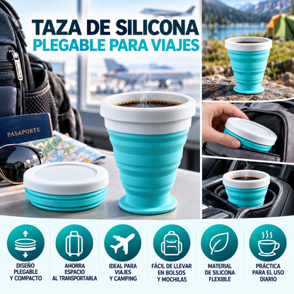 Taza de Silicona Plegable para Viajes