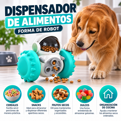 Dispensador de Alimentos Forma de Robot