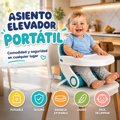 Asiento De Bebe Elevador Plegable