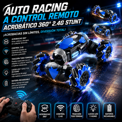 Auto Racing A Control Remoto Acrobático 360° 2.4G Stunt