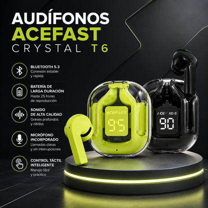 AUDÍFONOS ACEFAST CRYSTAL T6