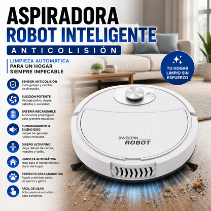 Aspiradora Robot Inteligente Anticolisión