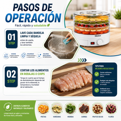 Deshidratador Alimentos Saludables