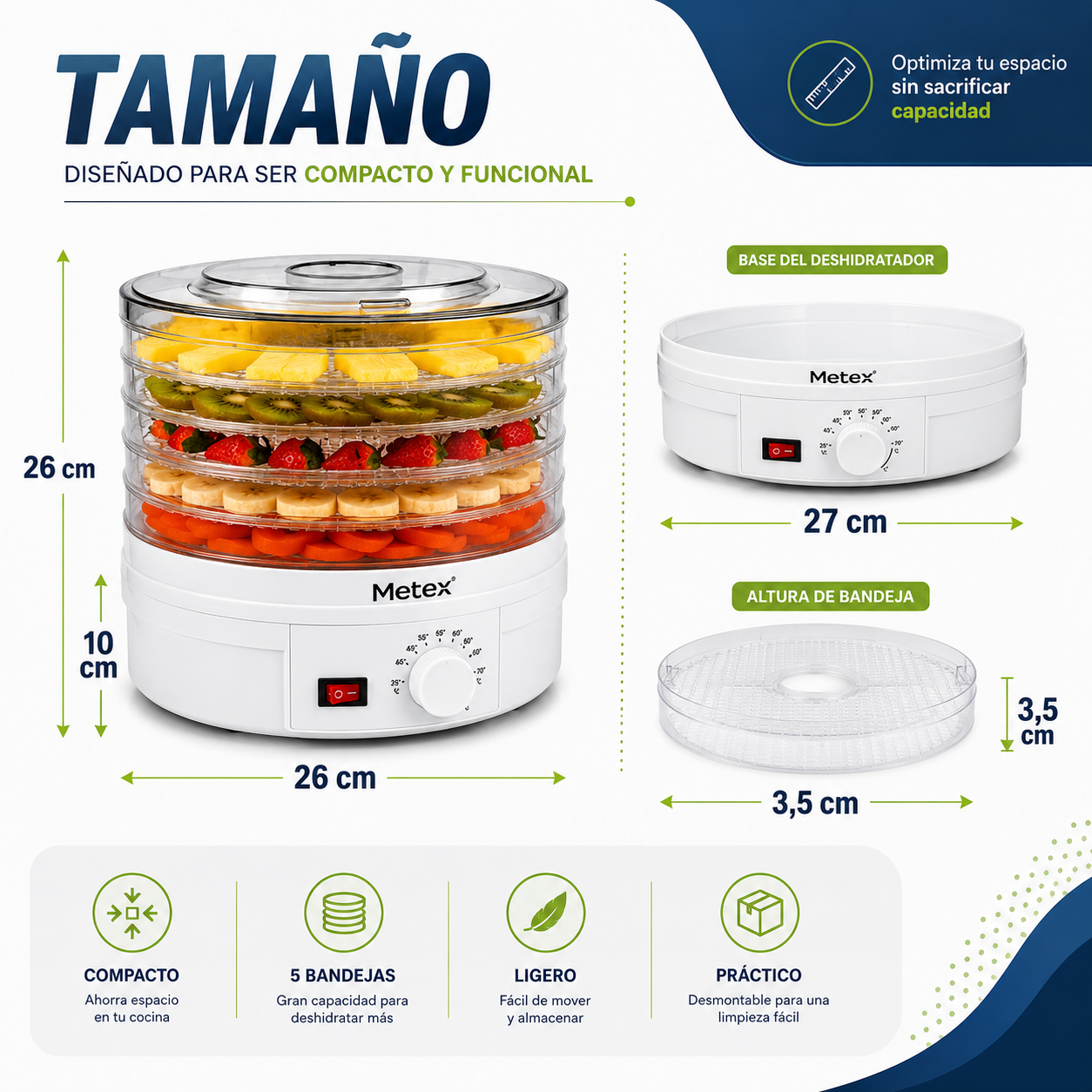 Deshidratador Alimentos Saludables